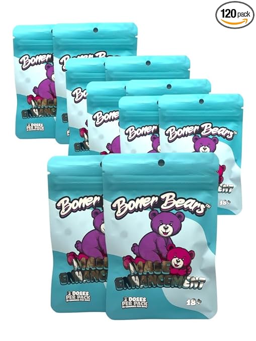 Boner Bears gummies 10 pack box, boost Gummies for Men,